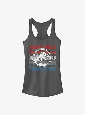 Jurassic Park Logo Repeat Girls Tank