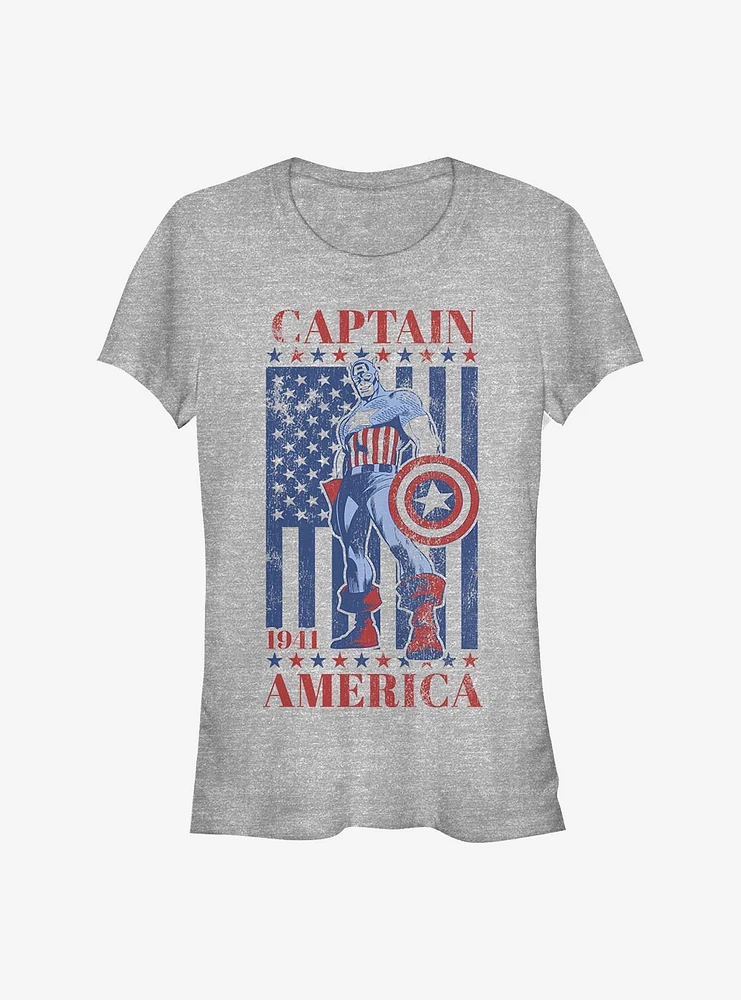 Marvel Captain America 'Merica Girls T-Shirt