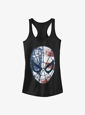Marvel Spider-Man American Flag Girls Tank