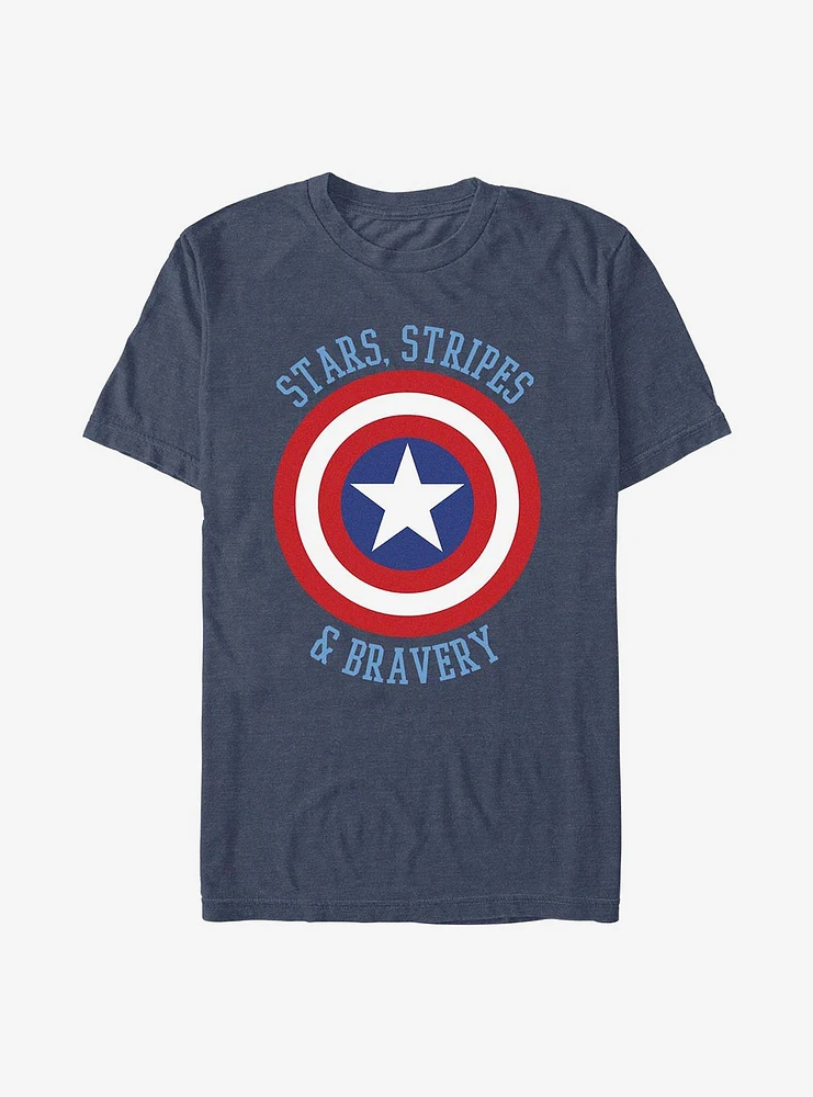 Marvel The Avengers Stars Stripes & Bravery T-Shirt