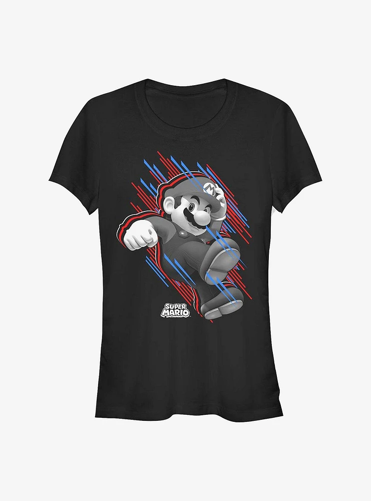 Nintendo Mario Fast Stripes Girls T-Shirt