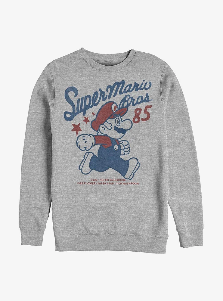 Nintendo Mario Stars 85 Crew Sweatshirt