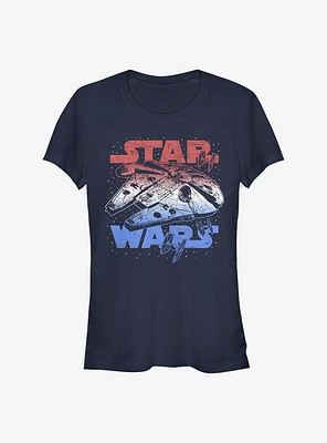 Star Wars Spangled Falcon Girls T-Shirt