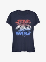 Star Wars Spangled Falcon Girls T-Shirt