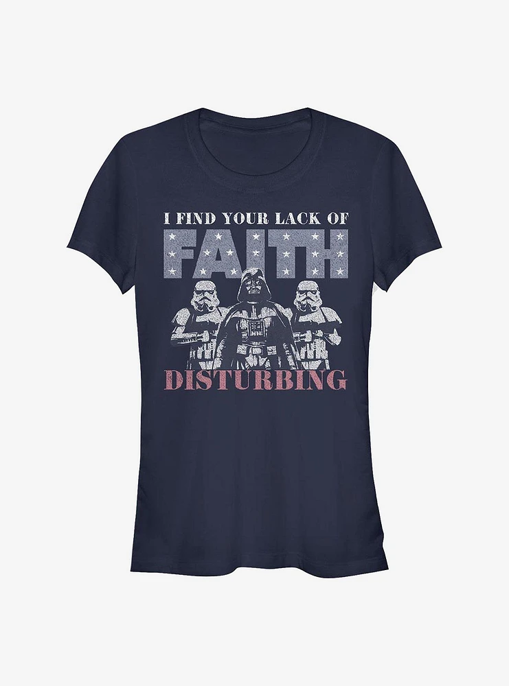 Star Wars Stars Lack Of Faith Girls T-Shirt