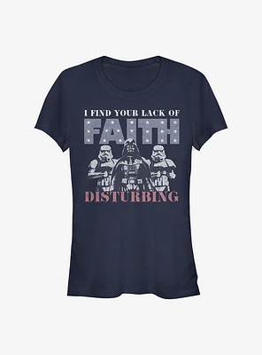 Star Wars Stars Lack Of Faith Girls T-Shirt