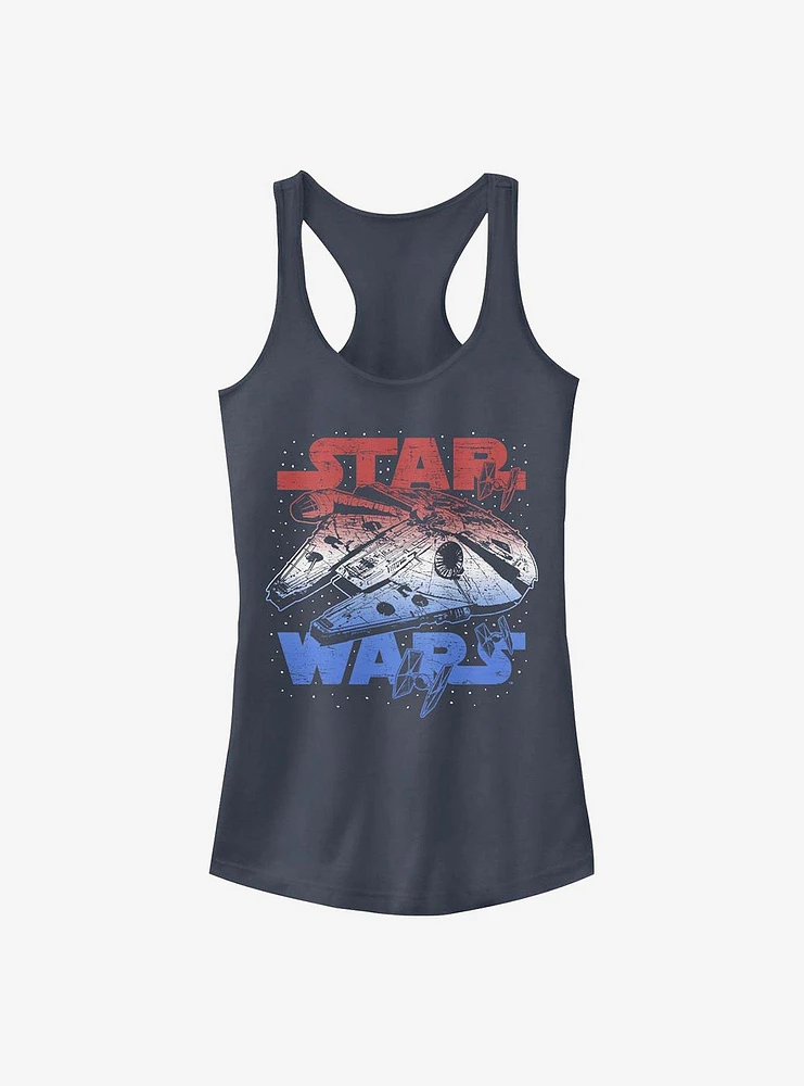 Star Wars Spangled Falcon Girls Tank