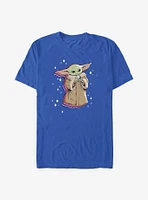 Star Wars The Mandalorian Child Red White And Blue Shadows T-Shirt