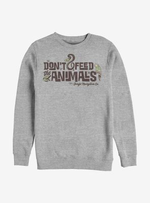 Disney Jungle Cruise Don't Feed The Animals Sweatshirt