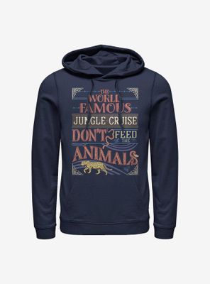 Disney Jungle Cruise The World Famous Don't Feed Animals Hoodie