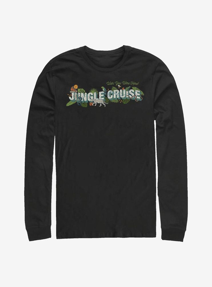 Disney Jungle Cruise Wish You Were Here! Postcard Long-Sleeve T-Shirt