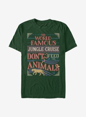 Disney Jungle Cruise The World Famous Don't Feed Animals T-Shirt