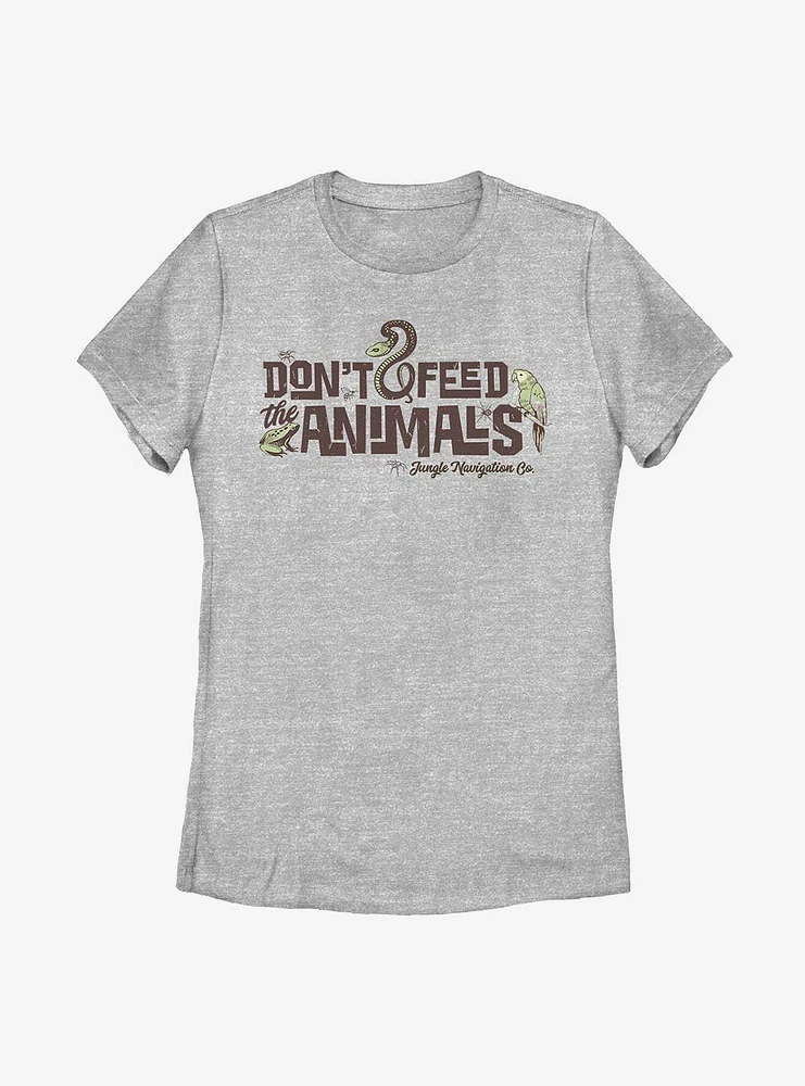 Disney Jungle Cruise Don't Feed The Animals Womens T-Shirt