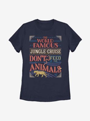 Disney Jungle Cruise The World Famous Don't Feed Animals Womens T-Shirt