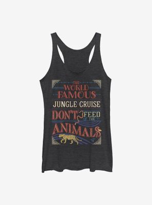 Disney Jungle Cruise The World Famous Don't Feed Animals Womens Tank Top