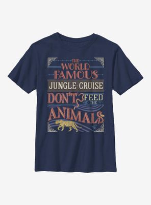 Disney Jungle Cruise The World Famous Don't Feed Animals Youth T-Shirt