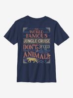 Disney Jungle Cruise The World Famous Don't Feed Animals Youth T-Shirt