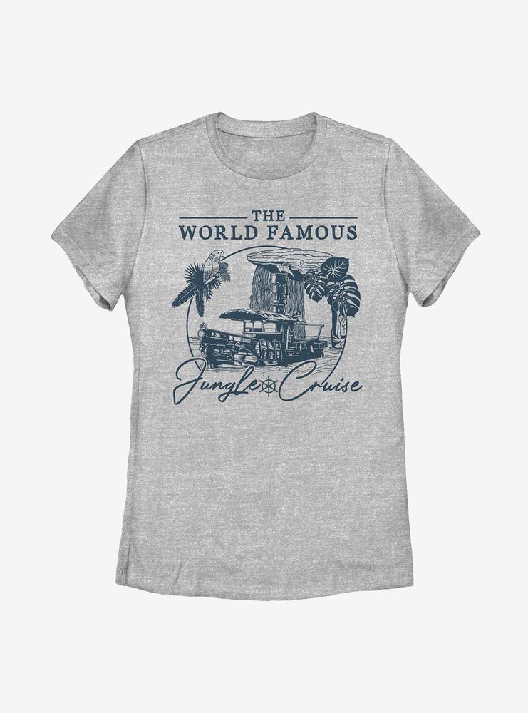 Disney Jungle Cruise World Famous Waterfall Womens T-Shirt