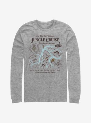 Disney Jungle Cruise Map Long-Sleeve T-Shirt