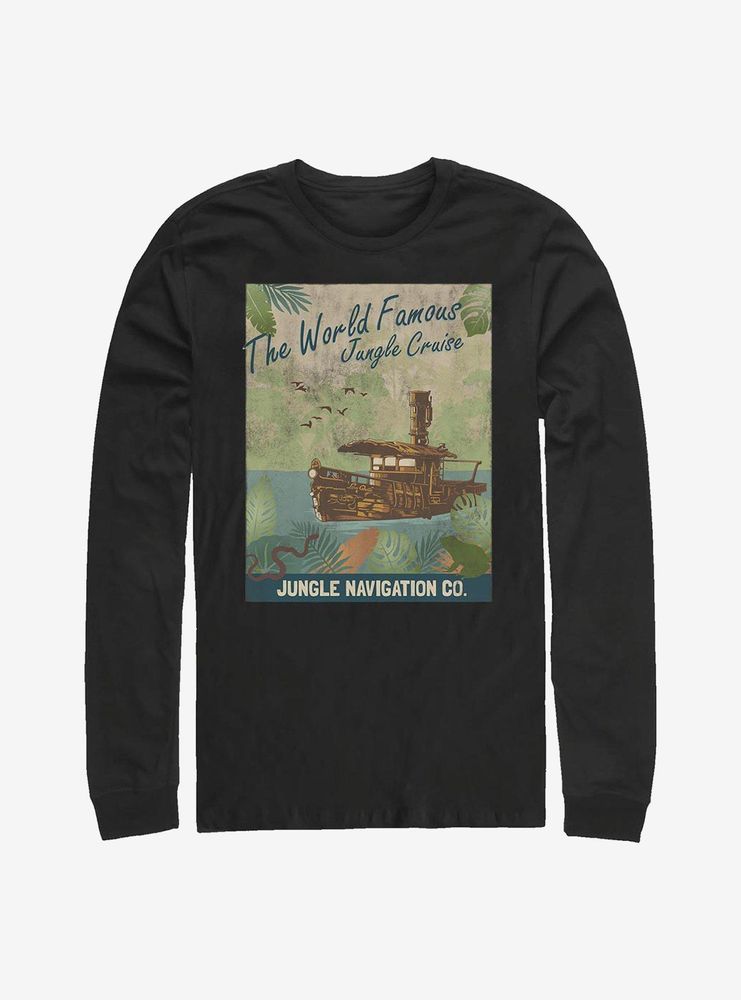Boxlunch Disney Jungle Cruise Vintage Poster Long-Sleeve T-Shirt