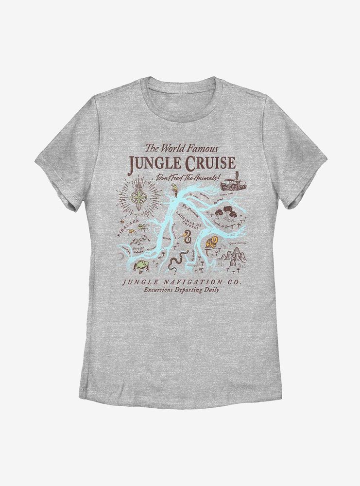 Disney Jungle Cruise Map Womens T-Shirt