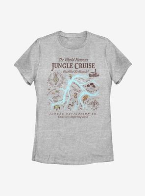 Disney Jungle Cruise Map Womens T-Shirt