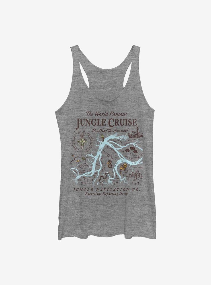 Disney Jungle Cruise Map Womens Tank Top