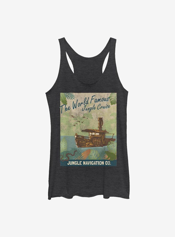 Disney Jungle Cruise Vintage Poster Womens Tank Top