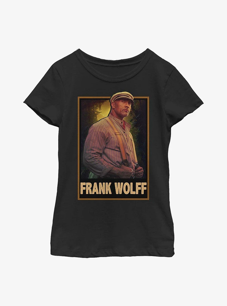 Disney Jungle Cruise Frank Wolff Hero Shot Youth Girls T-Shirt