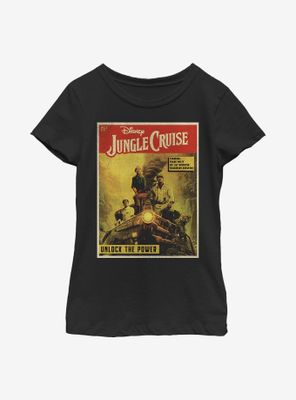 Disney Jungle Cruise Comic Cover Youth Girls T-Shirt