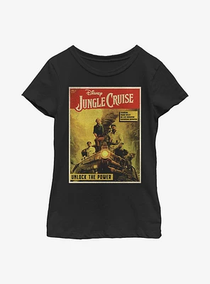 Disney Jungle Cruise Comic Cover Youth Girls T-Shirt