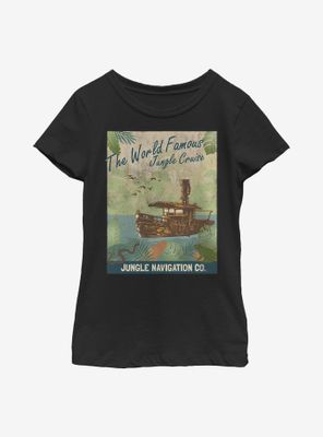 Disney Jungle Cruise Vintage Poster Youth Girls T-Shirt
