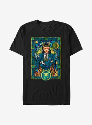 Marvel Loki Stained Glass T-Shirt