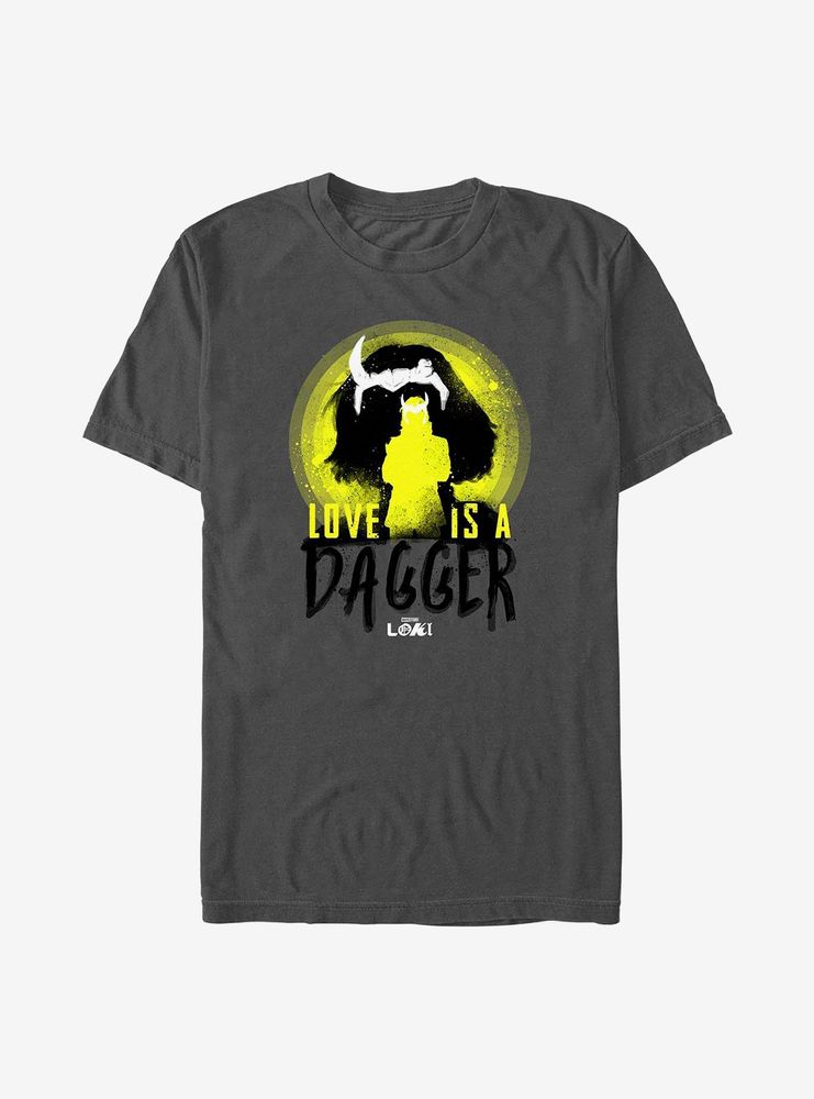 Marvel Loki Love Is A Dagger Silhouettes T-Shirt