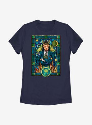 Marvel Loki Stained Glass Womens T-Shirt