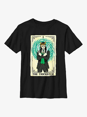 Marvel Loki Trickster Tarot Card Youth T-Shirt