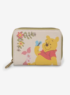 Loungefly Disney Winnie The Pooh Spring Flowers Mini Zipper Wallet
