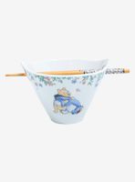 Disney Winnie the Pooh Hugs & Flowers Eeyore Ramen Bowl with Chopsticks