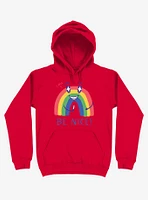 Rainbow Knife Be Nice 2.0 Red Hoodie