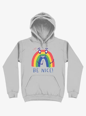 Rainbow Knife Be Nice 2.0 Silver Hoodie