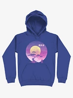 Neon Bonsai Wave Royal Blue Hoodie