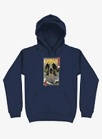 Ocean Cthulhu Edo Navy Blue Hoodie