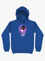 Neon Geisha Wave Royal Blue Hoodie