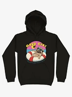 Ocean Pug Good Buoy! Black Hoodie