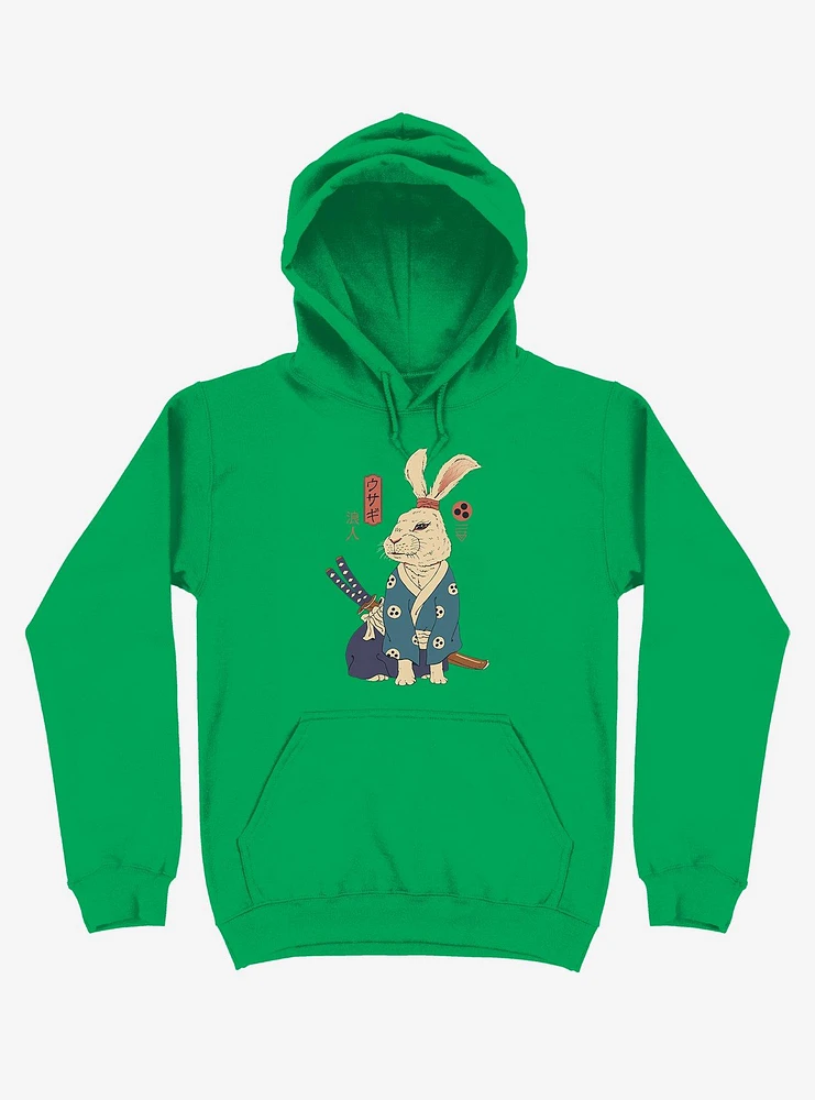 Rabbit Ronin Usagi Kelly Green Hoodie