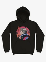 Samurai Cat Black Hoodie