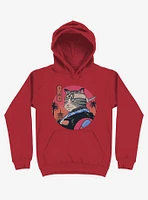 Samurai Cat Red Hoodie