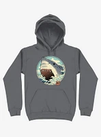 Shark Attack! Asphalt Grey Hoodie