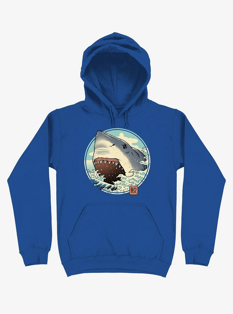 Shark Attack! Royal Blue Hoodie