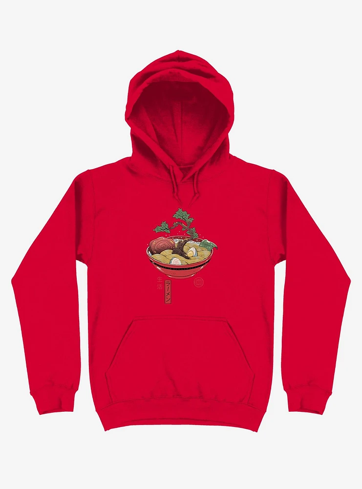 Bonsai Ramen Red Hoodie